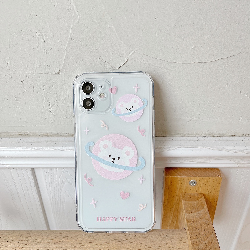 Ốp điện thoại TPU trong suốt thời trang cho iPhone 7 12 Mini 11 Pro Max Xs Max Xr 6s 8 7plus 12 Pro Max