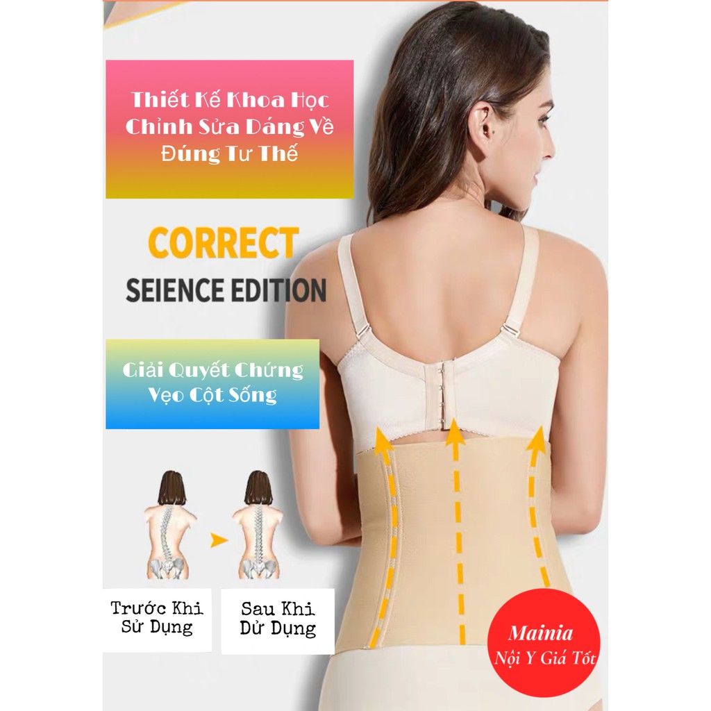 [Tặng Kem Tan Mỡ+Thước Dây] Đai Nịt Bụng Latex Giảm Eo Tan Mỡ 9 Xương Gen Bụng Cho Phụ Nữ Sau Sinh Loại 1 Mainia Shop