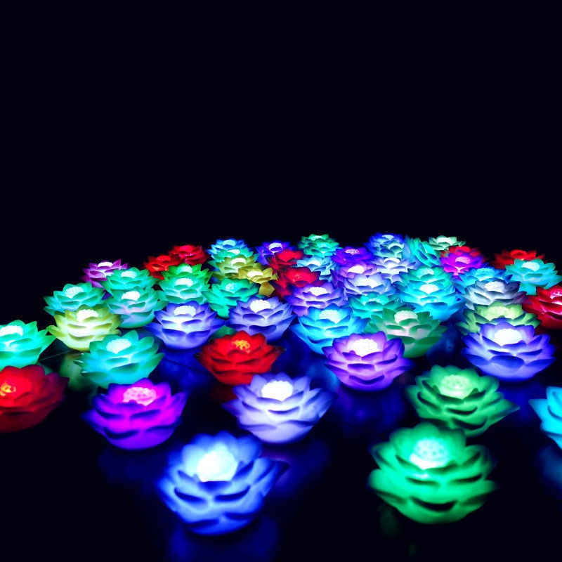 Đèn Ngủ Hình Hoa Sen Nhiều Màu Sắc Lãng Mạn Cho Bé