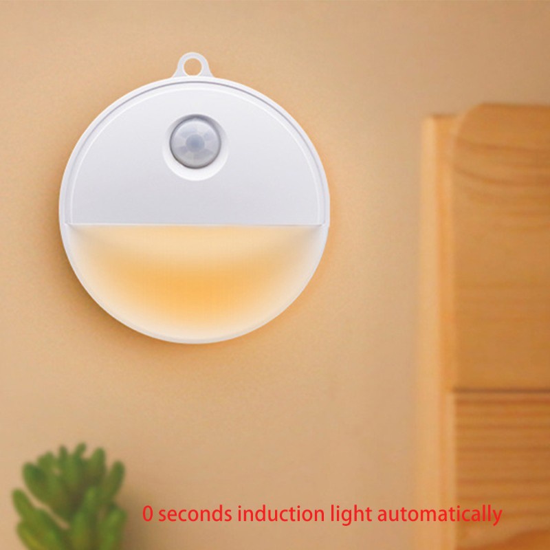 DOU Half Moon Induction LED Lamp Round Human Body Motion Sensor Night Light