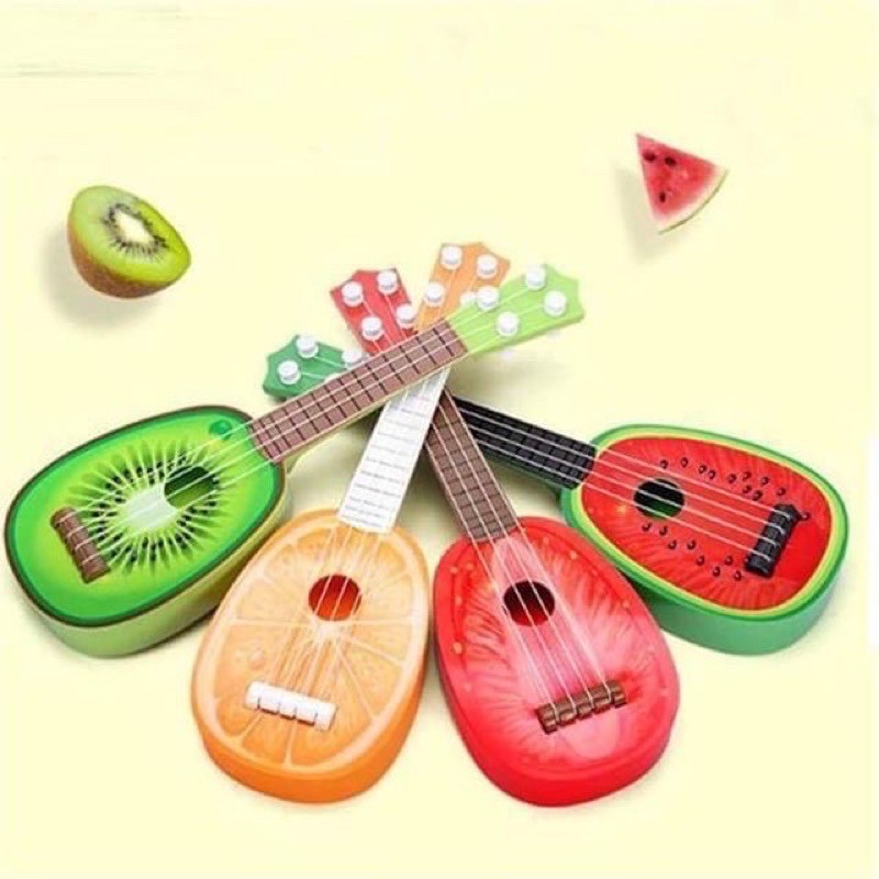 Đồ Chơi Đàn Ukulele Hình Trái Cây Dễ Thương Dành Cho Bé