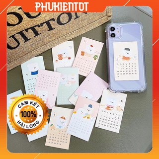 Lịch mini để phía sau ốp điện thoại
