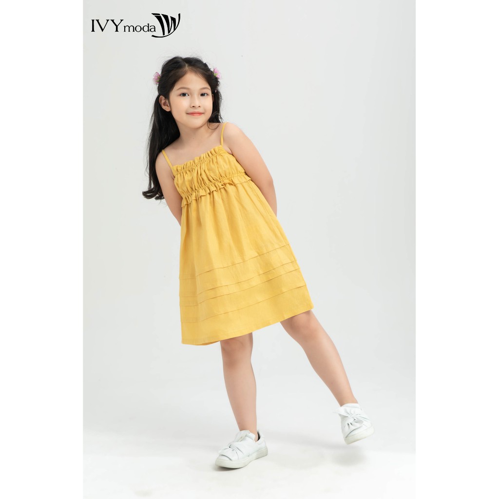 Đầm 2 dây xòe bé gái IVY moda MS 40G1250