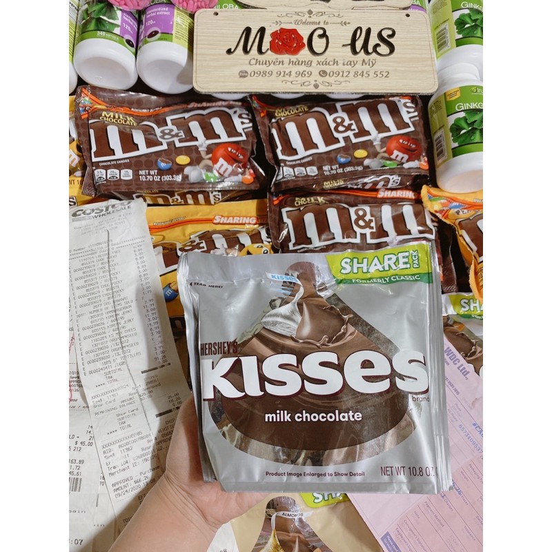 Kẹo kisses socola Hershey's của Mỹ