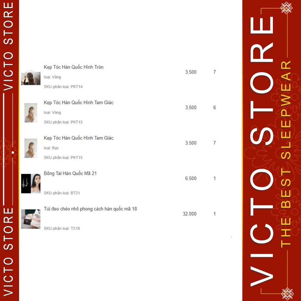 ( victo_store ) đồ ngủ 10 món