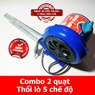 Combo 2 Quạt thổi lò than 5 chế độ
