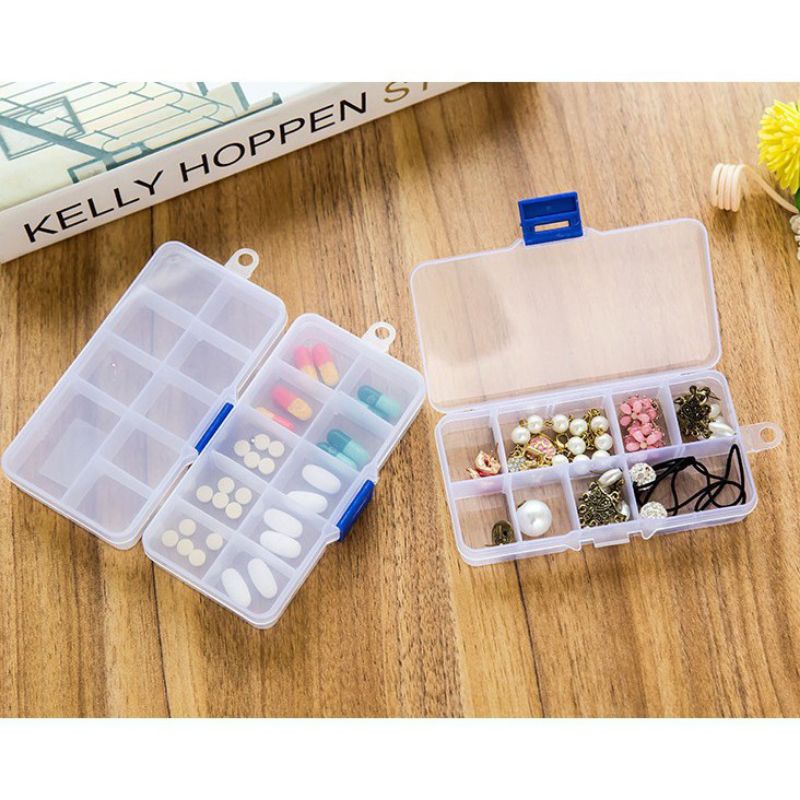 Hộp 8 ngăn, 10 ngăn, 15 ngăn, 24 ngăn có thẻ tháo rời vách chia ngăn đựng trang sức