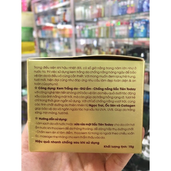 {chính hãng-giá sỉ} kem sắc tiên hủ lớn trắng da-giữ ẩm -chống nắng SPF 50+ hủ 25g( giá trên hủ 268k)