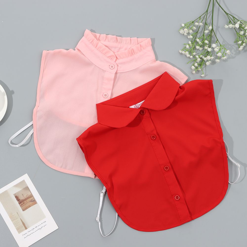 Cổ áo sơ mi giả bằng cotton phối ren phong cách cổ điển hợp thời trang cho nam và nữ