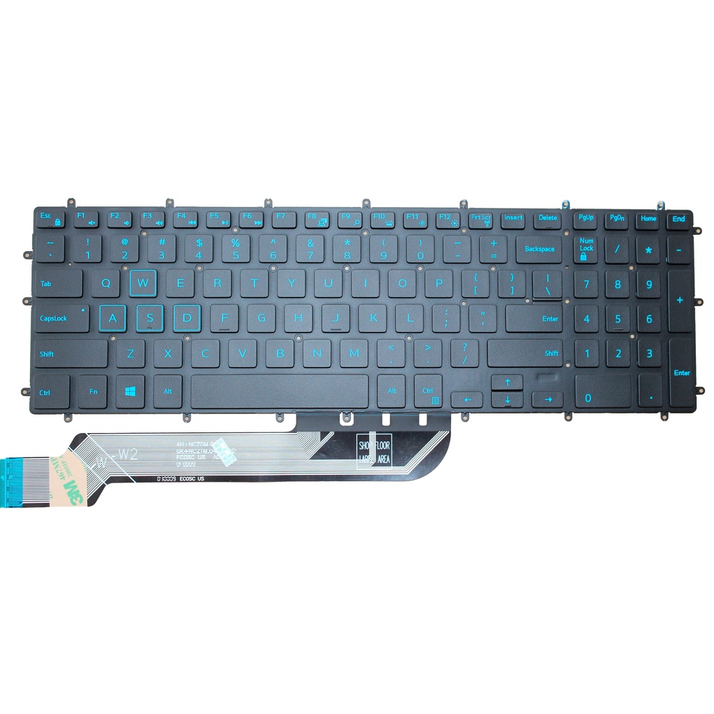 Bàn Phím Laptop Dell Inspiron 15 5565 5567 5570 5575 7566 7567 Vostro 5568 7570 7580 Model P65F Hàng ZIn Có LED