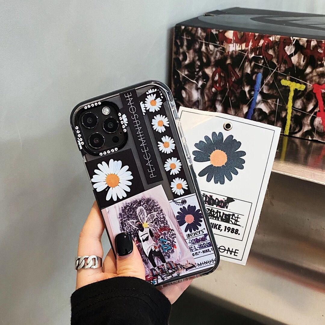 Ốp điện thoại họa tiết hoa cúc chống sốc cho iPhone 12pro max 12mini 11Pro Max X XS Max XR SE 2020 7 8 Plus | BigBuy360 - bigbuy360.vn