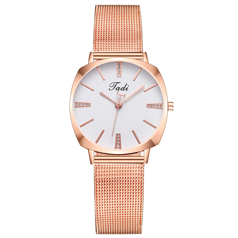 ZOLFA Fashion Rose Gold Mesh Belt Ladies Watches Luxury Rhinestone Women Quartz Wrist Watch Analog Clocks Womens Dress Gift Watches Đồng hồ nữ