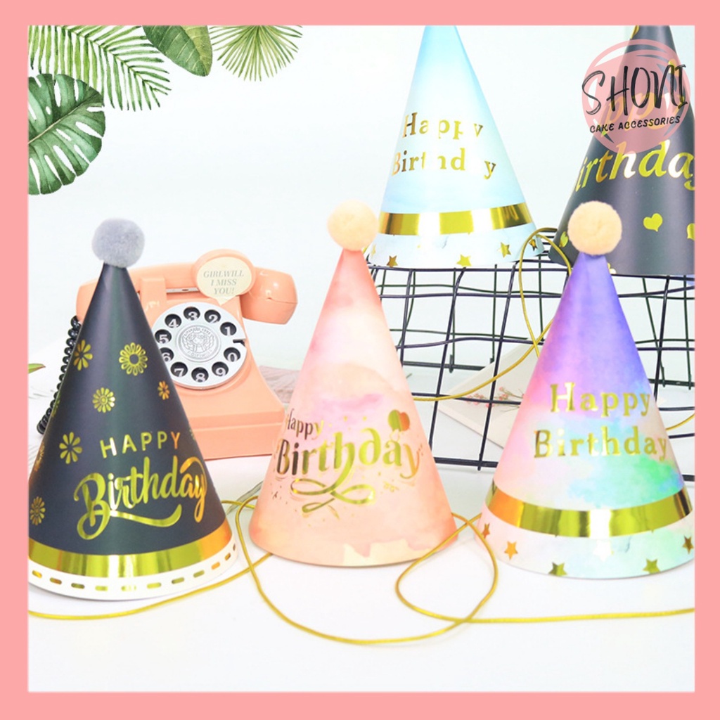 Mũ Sinh Nhật HAPPY BIRTHDAY Mảng Sắc Màu