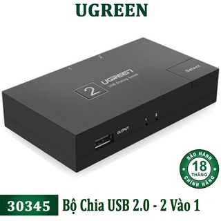 Bộ chia máy in ra 2 cổng usb2.0 ugreen 30345