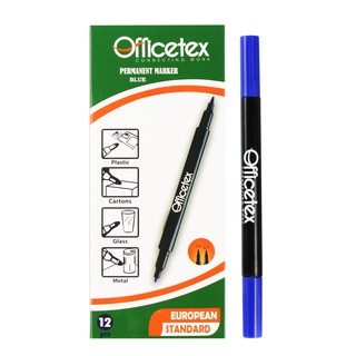 Bút lông dầu Officetex OT-PM004BU - Xanh (BT) (Combo 2 chiếc)