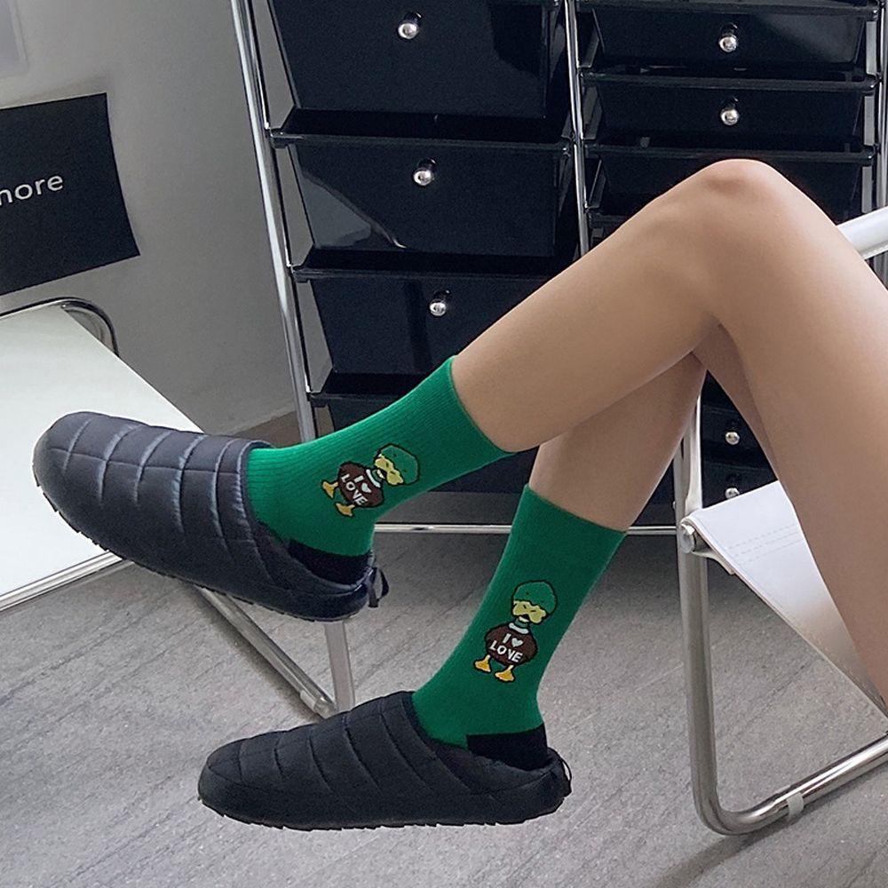 Vớ Nữ Họa Tiết Hoạt Hình Dễ Thương Phong Cách Harajuku