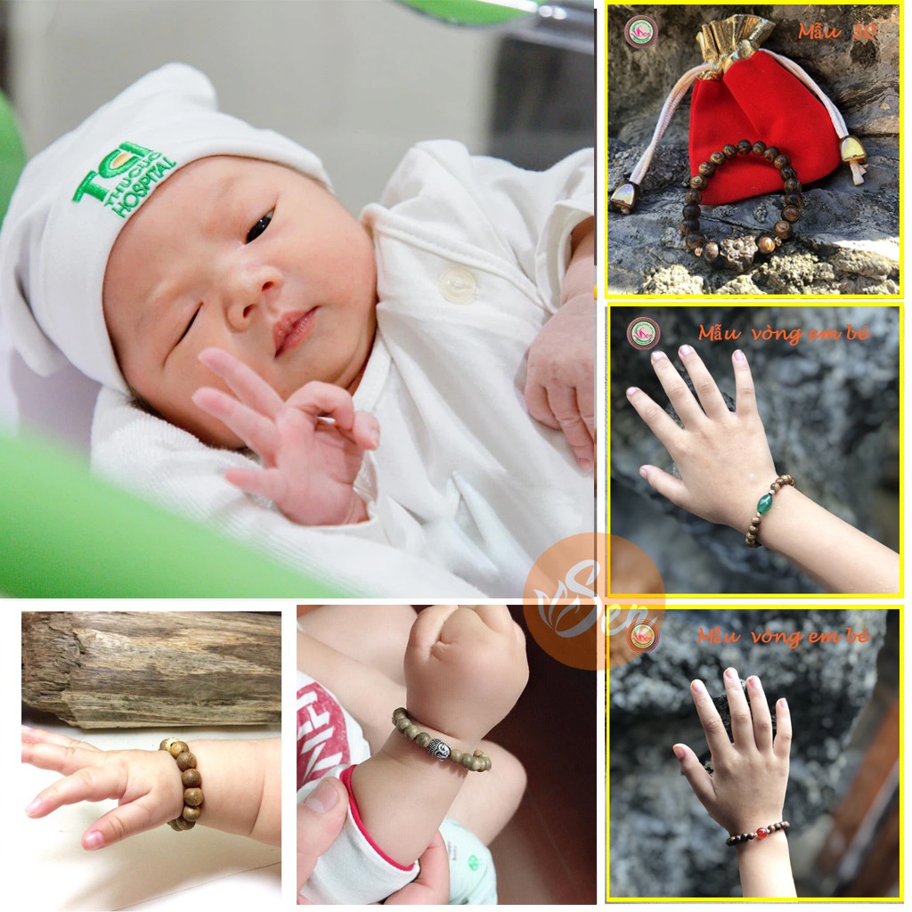 Vòng đeo tay trầm hương cho bé yêu, đẩy lùi tạp khí giúp bé an thần và ngủ ngon, món quà ý nghĩa cho các con thân yêu