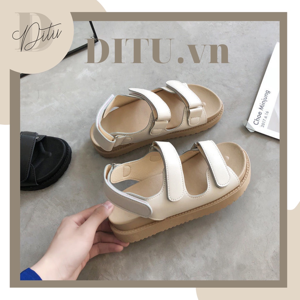 Sandal Nữ Đi Học Quai Hậu Ulzzang Đế Cao - Giày Sandal Nữ Hàn Quốc