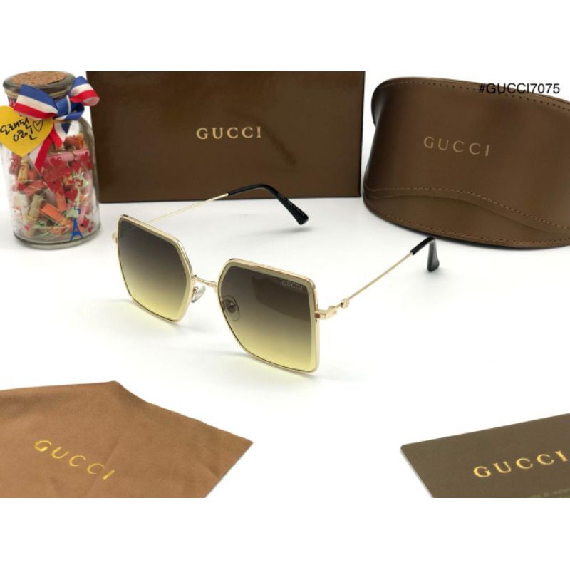 Kính Mát Gucci Chống Tia Bức Xạ Thời Trang Cao Cấp Cho Nữ