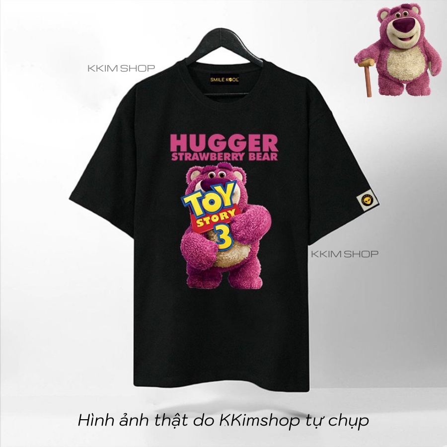 Áo Thun Tay Lỡ GẤU LOTSO, TEE áo phông LOTSO Unisex Form rộng oversize, chất liệu Cotton. KKIMShop