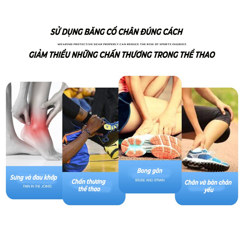 Băng Cuốn Bảo Vệ Mắt Cá Chân Chơi Thể Thao Thoáng Khí Aolikes AL7130