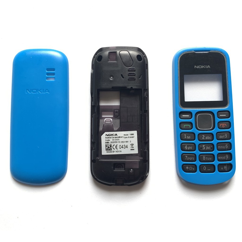 [HÀNG CHÍNH HÃNG] Điện thoại Nokia 1280 MÀU XANH DA TRỜI KÈM PIN , SẠC