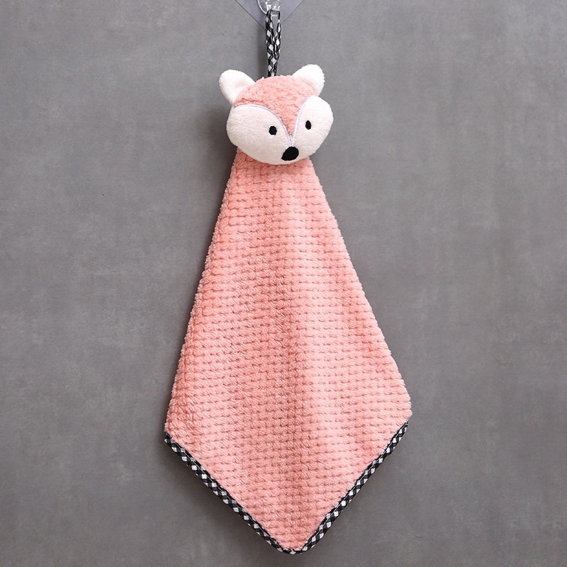 PVN43634 Khăn Lau Tay Hình Sóc Hoạt Hình Siêu Thấm Hút Nhanh Khô Cho Nhà Bếp