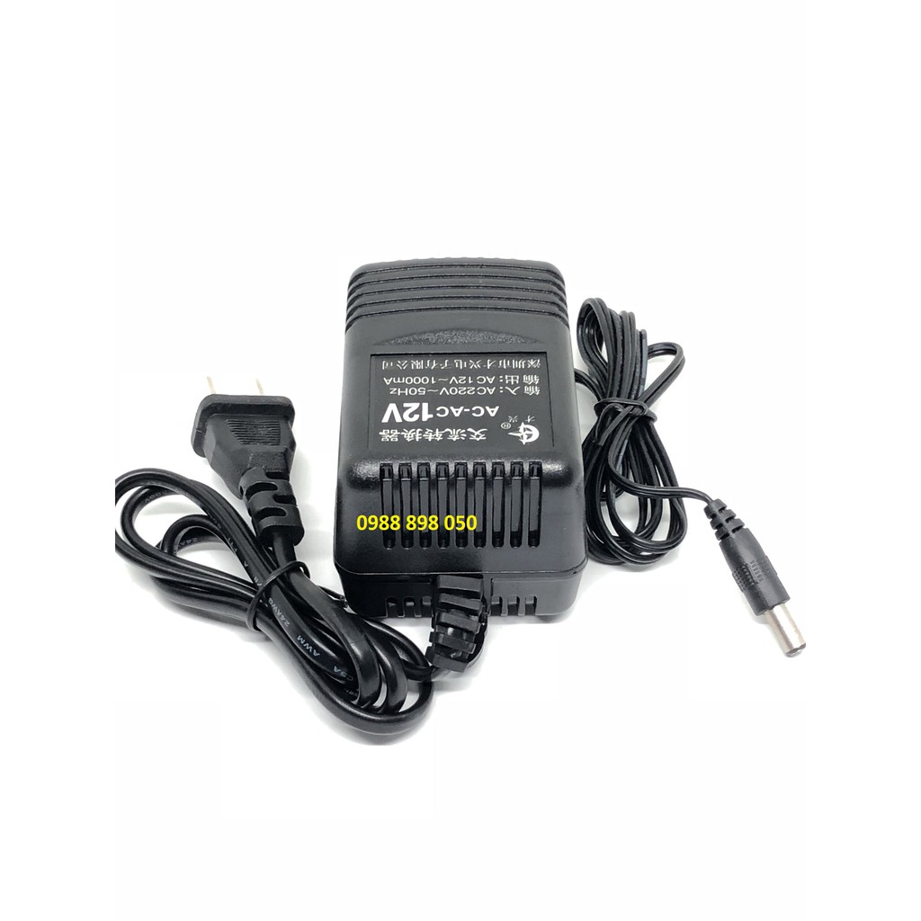 [Mã ELFLASH3 hoàn 10K xu đơn 20K] Adapter ac 12v 1000ma 12vac1a