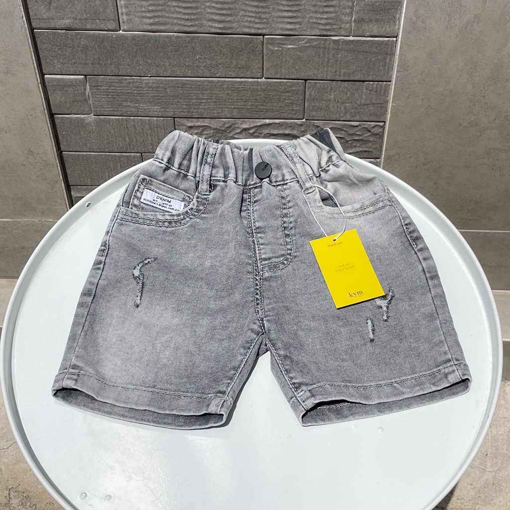 Quần short jean wax màu cá tính cho bé Q748 &lt; NHỎ HƠN FOM THƯỜNG 3 SIZE &gt;