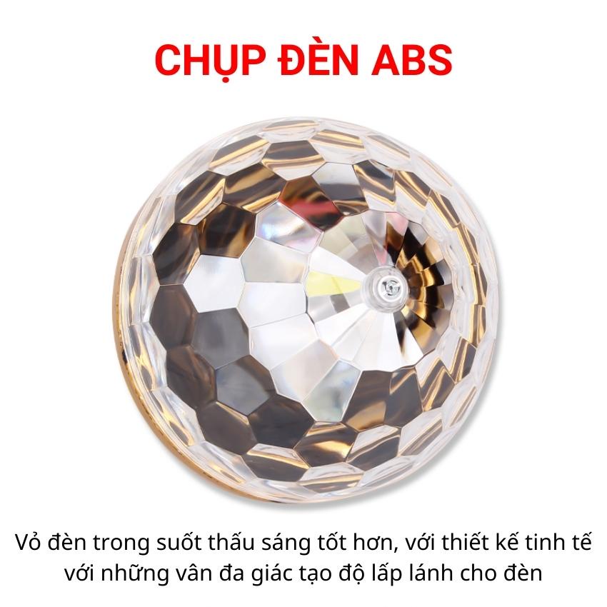 Đèn led quẩy trang trí phòng 7 màu quay 360 độ đuôi xoáy, có đuôi bóng xoáy đi kèm,dùng cho bar,vũ trường SHOPVINSEN