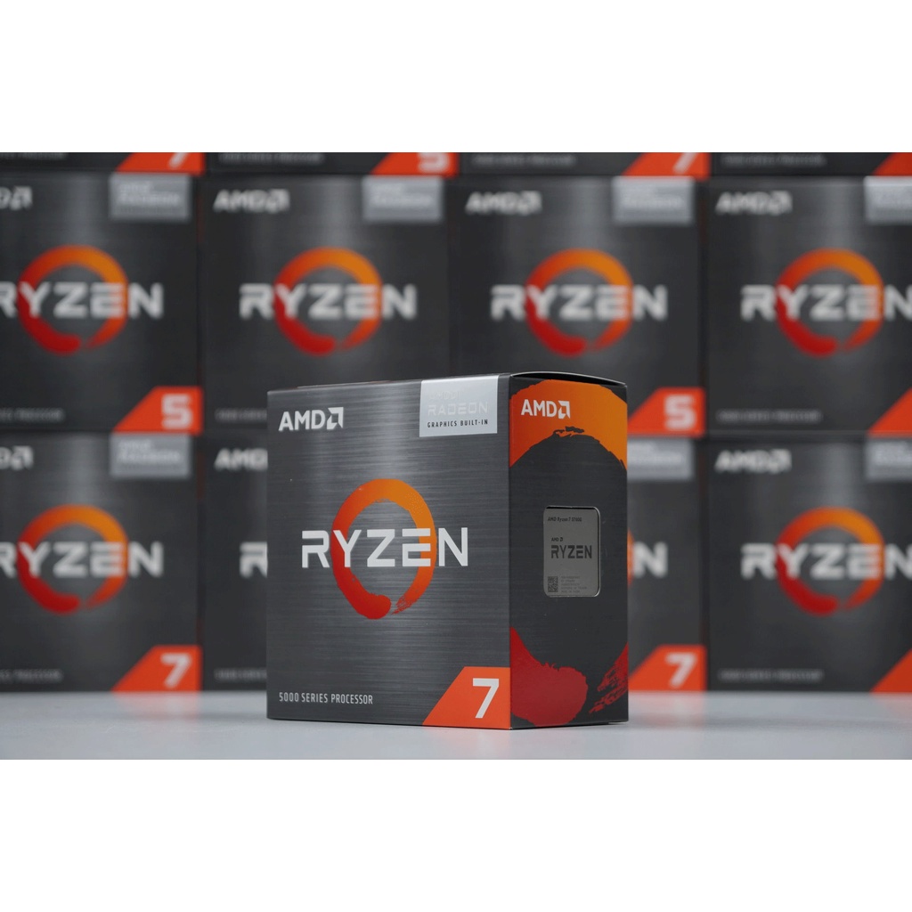 CPU AMD Ryzen 7 5700G (8 Nhân / 16 Luồng | 3.8GHz Boost 4.6GHz | 16MB Cache | TDP 65W)