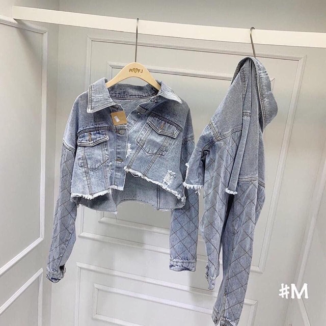 Áo khoác bò crotop trám | BigBuy360 - bigbuy360.vn