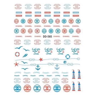 Hình dán móng,sticker nail hình thương hiệu