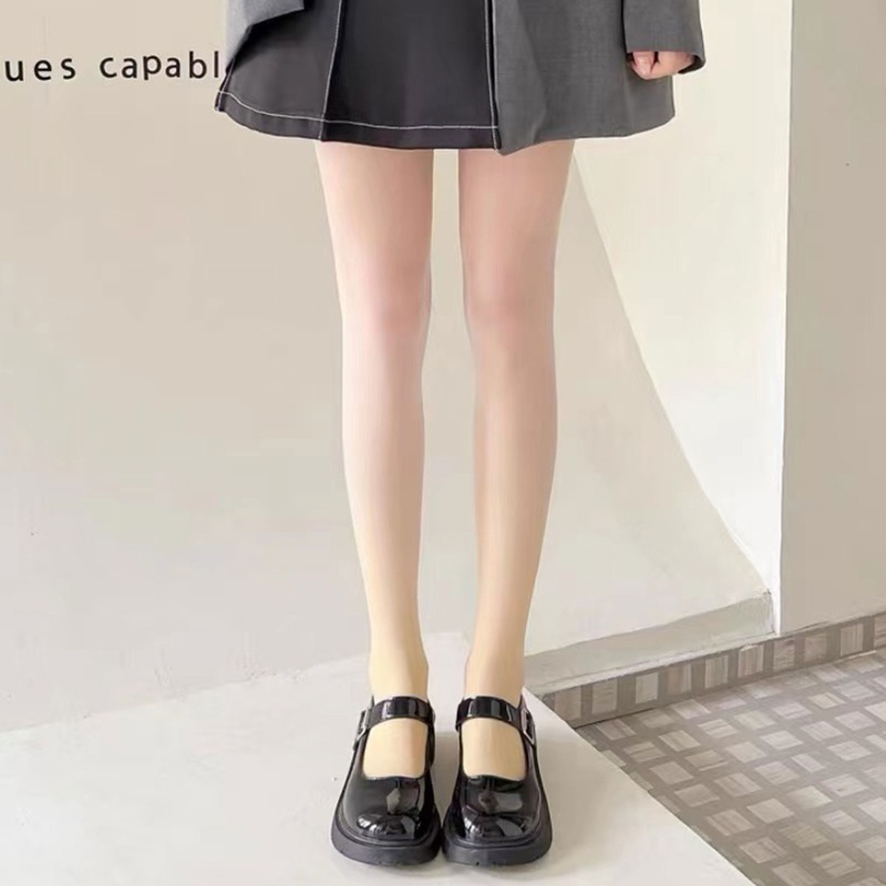 Xixi Quần Tất Hở Đáy Siêu Mỏng Màu Gradient Phong Cách Lolita Nhật Bản Thời Trang Mùa Hè Cho Nữ