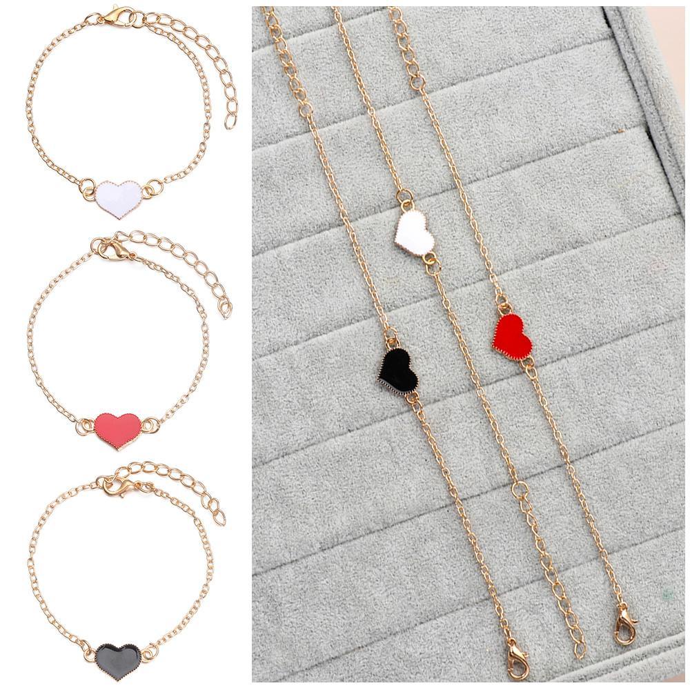 LEILY Vòng Tay Mặt Trái Tim Đơn Giản Thời Trang