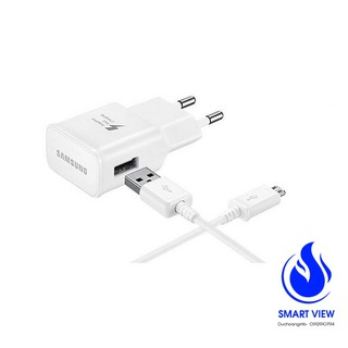 (38, 39) Bộ sạc nhanh Samsung (S6, S7, J5, J7, A10, A7, Note 5) 18W Cổng Usb to Micro chính hãng