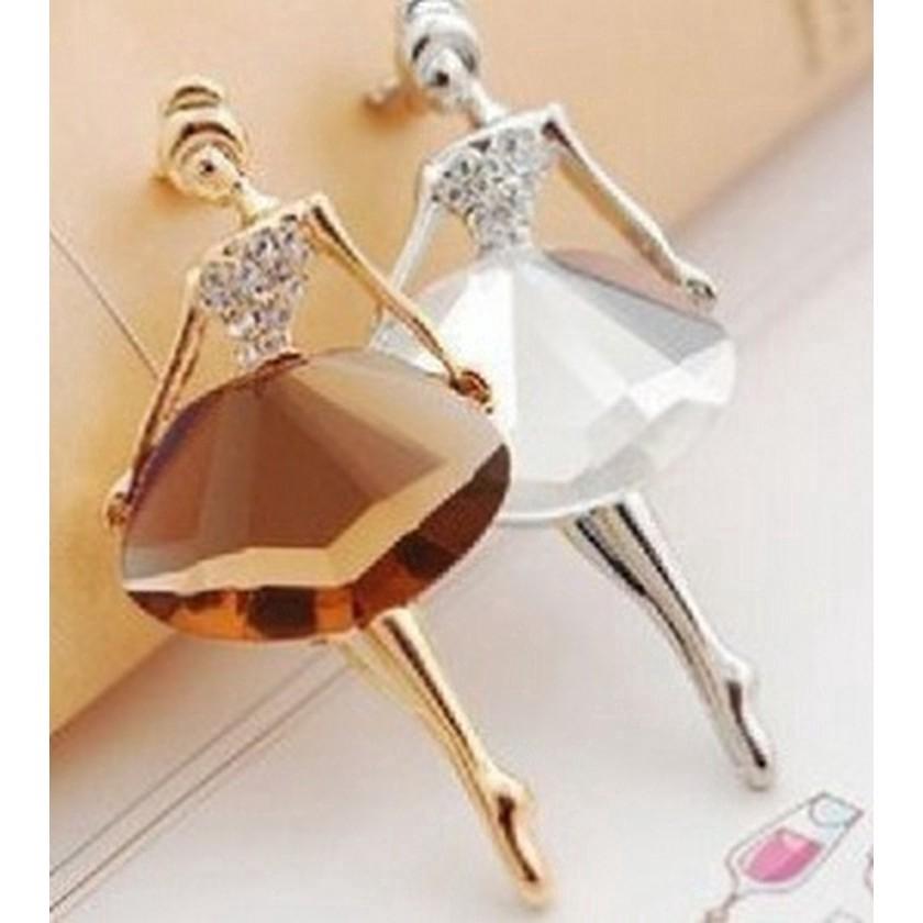 Ghim cài áo hình vũ công ba lê xinh xắn dành cho nữ