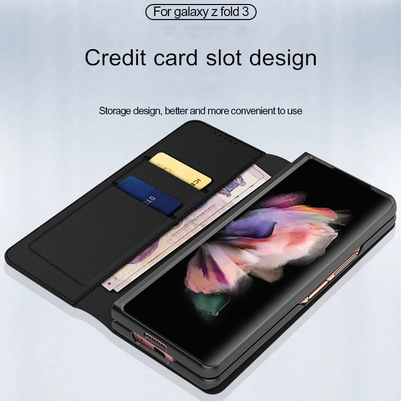 Ốp Lưng Điện Thoại Dạng Ví Da Lật Dành Cho Samsung Galaxy Z Fold4 5G Samsung Z Fold 4 Z Fold2 3