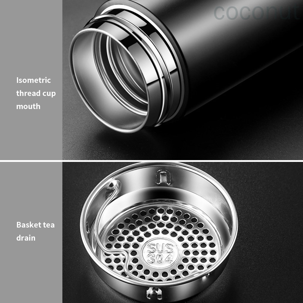 Bình Nước Inox 304 500ml Màn Hình Lcd Kỹ Thuật Số Tiện Dụng