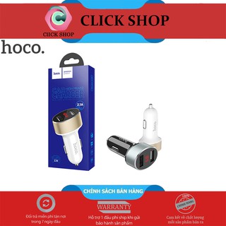 Hoco z26 tẩu sạc xe hơi hoco z26 2 cổng usb - củ sạc z26 có đèn led hiển thij