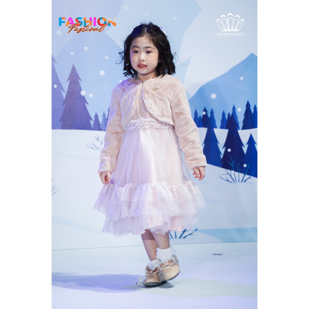 Váy Công Chúa Dành Cho Bé Gái Phiên Bản Limited Crown Kids CKGL6811906 Size 9 - 19Kg