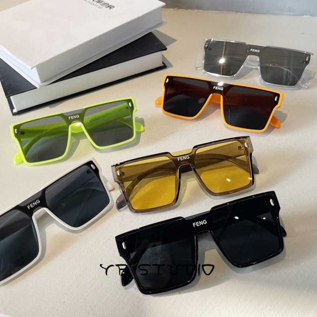 Kính mát Thời trang nam nữ hình vuông siêu hot trend mẫu mới nhất năm 2022 kính FENG z5132
