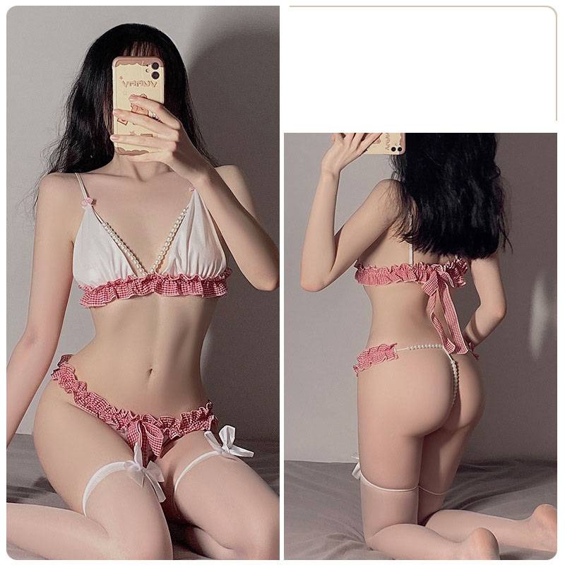 Đồ lót nữ sexy,dễ thương 2 mảnh phối hạt/ nội y gợi cảm CL23 CICI BONITA HCM