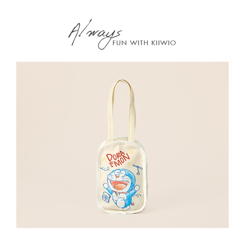 Túi Xách Canvas Họa Tiết Doraemon Dễ Thương Phong Cách Nhật Bản