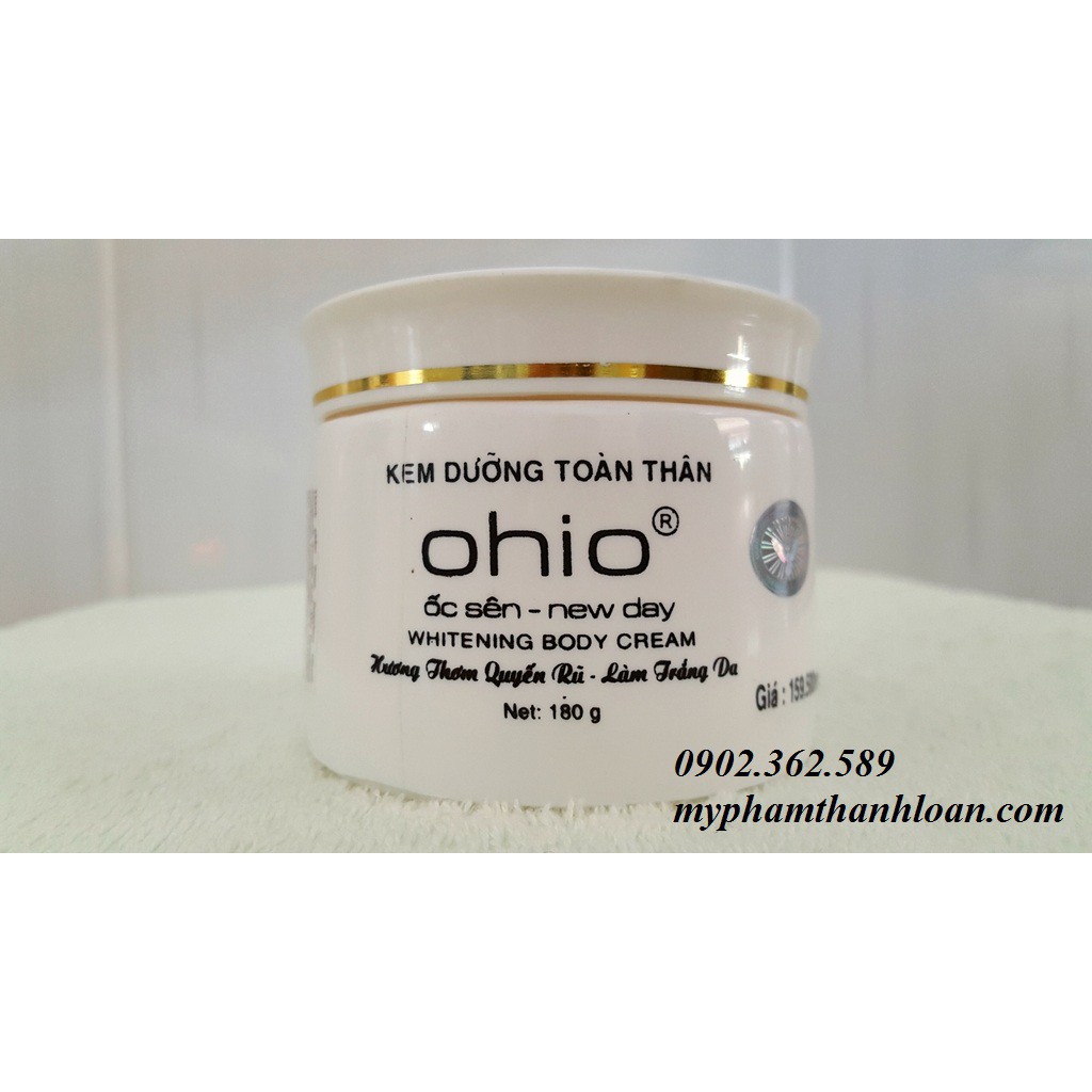 Kem dưỡng trắng da toàn thân OHIO Ốc Sên New Day - 180g