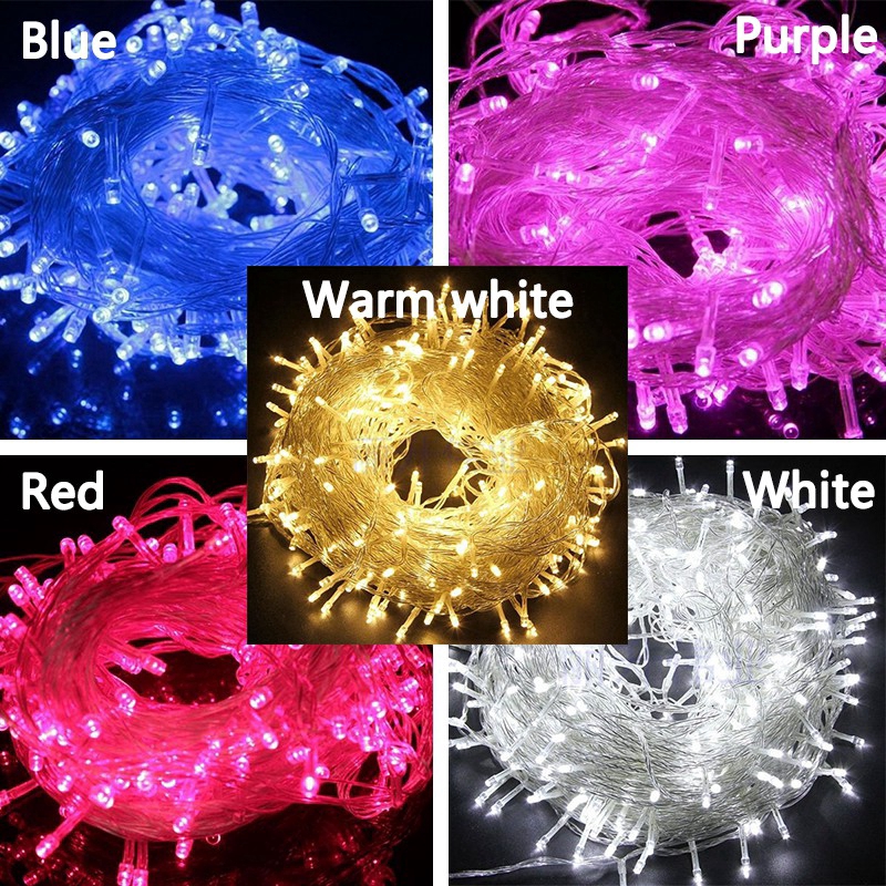 Dây đèn LED dài 10M với 100 bóng dùng trang trí không gian tiệc