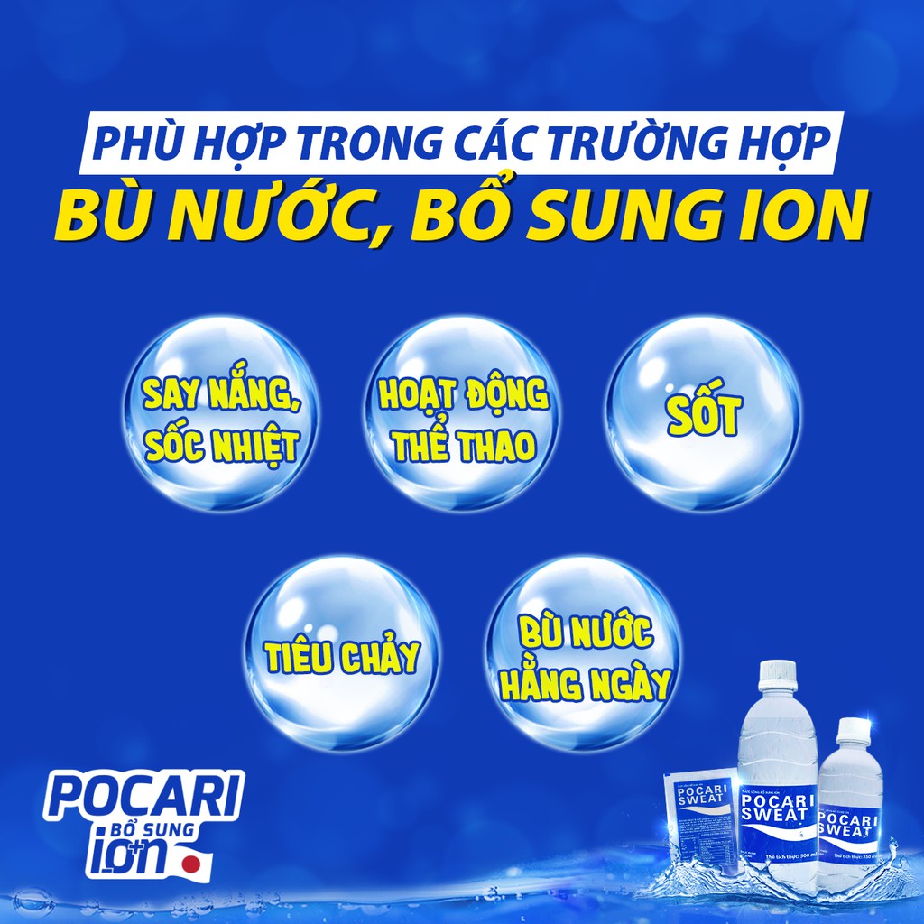 Thùng 25 Hộp Thức uống Bổ sung ion Pocari Sweat dang bột ( Hộp 5 gói-13 gr/gói)