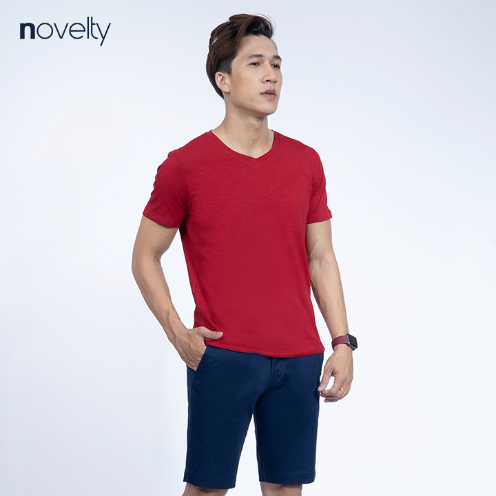 Áo thun nam Novelty cổ tim 190147