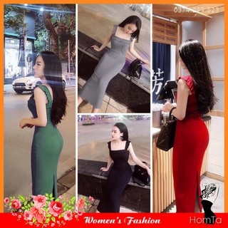 Đầm body hai dây - bèo cánh tiên chuẩn vnxk