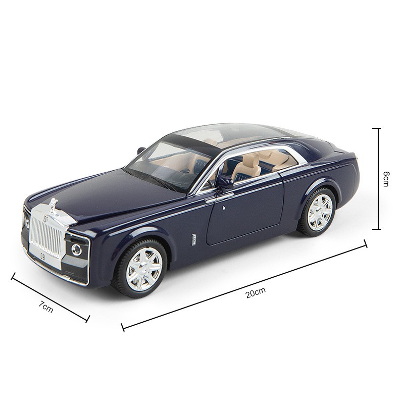 Mô hình siêu xe đắt giá nhất thế giới Rolls Royce Sweptail XLG, tỉ lệ 1:24, chất liệu hợp kim cao cấp